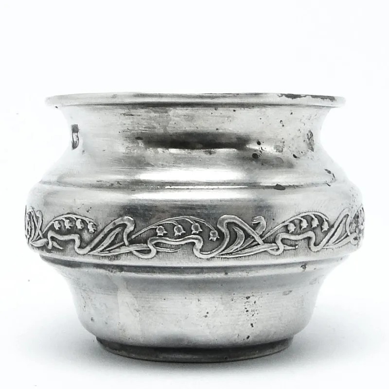 Discount Pamono Art Nouveau Silver Salt Holder, Former Austro-Hungarian Empire, 1900s