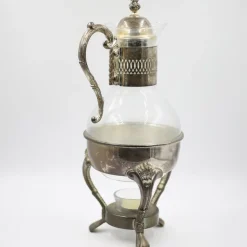 Sale Pamono Art Nouveau Silver-Plated Jug on a Warmer, 1890s