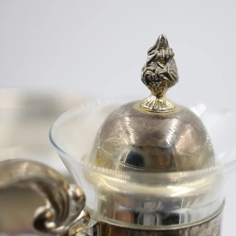 Sale Pamono Art Nouveau Silver-Plated Jug on a Warmer, 1890s