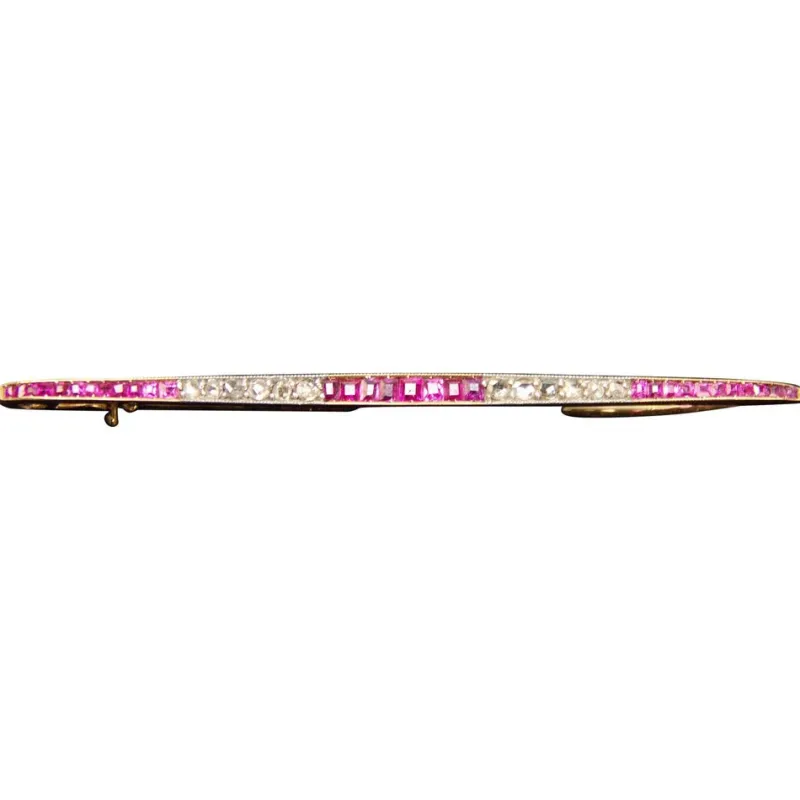 Online Pamono Art Nouveau Stick Brooch Gold, 1890s