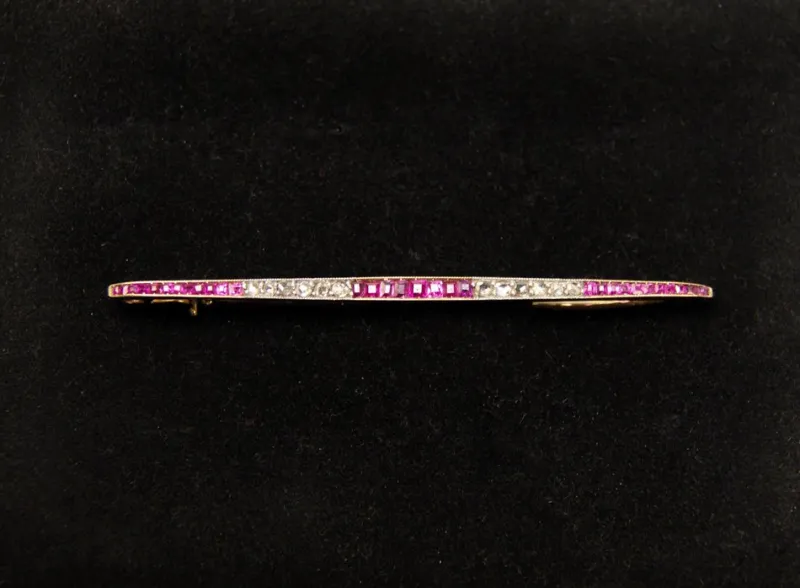 Online Pamono Art Nouveau Stick Brooch Gold, 1890s