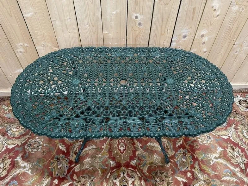 Online Pamono Art Nouveau Style Painted Iron Garden Table