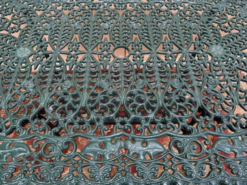 Online Pamono Art Nouveau Style Painted Iron Garden Table