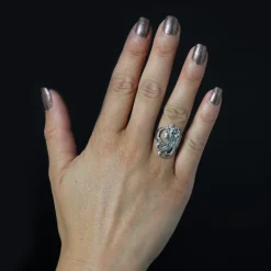 Pamono Art Nouveau Style Silver Ring> Rings