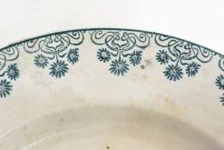 Pamono Art Nouveau Terre De Fer Plate Dish in Earthenware by Digoin Sarreguemines, 1890s