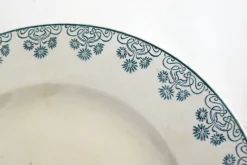 Pamono Art Nouveau Terre De Fer Plate Dish in Earthenware by Digoin Sarreguemines, 1890s