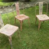 Hot Pamono Art Nouveau Tolix Bistro Garden Chairs, Set of 3