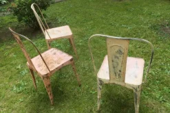 Hot Pamono Art Nouveau Tolix Bistro Garden Chairs, Set of 3