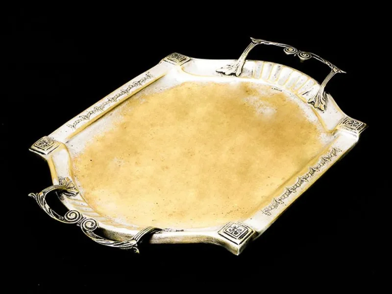 Best Pamono Art Nouveau Tray by Argentor, 1890s