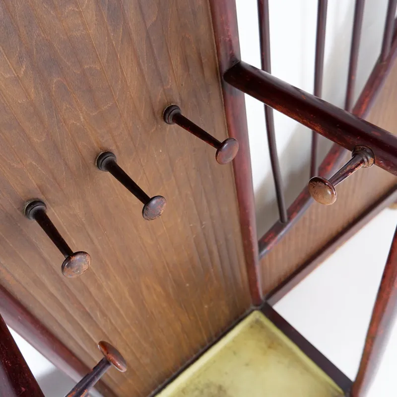Pamono Art Nouveau Wall Mounted Coat Rack from Thonet, Vienna, 1900s> Racks, Hooks & Valets