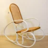Sale Pamono Art Nouveau Wicker Rocking Chair, Spain, Late 19th Century