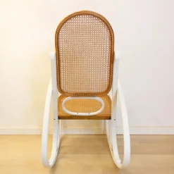 Sale Pamono Art Nouveau Wicker Rocking Chair, Spain, Late 19th Century