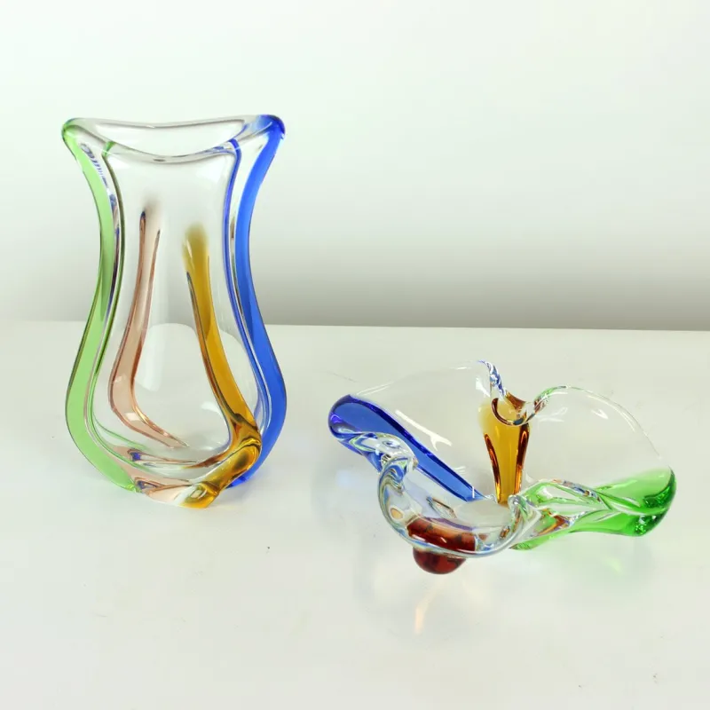 Sale Pamono Art Rhapsody Collection Bowl in Glass by Frantisek Zemek, Former Czechoslovakia, 1960s