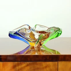 Sale Pamono Art Rhapsody Collection Bowl in Glass by Frantisek Zemek, Former Czechoslovakia, 1960s