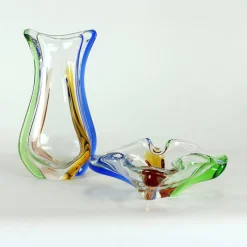Sale Pamono Art Rhapsody Collection Bowl in Glass by Frantisek Zemek, Former Czechoslovakia, 1960s