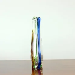 Pamono Art Rhapsody Collection Vase in Glass by Frantisek Zemek for Skrdlovice, Former Czechoslovakia, 1960s><noscript><img width=