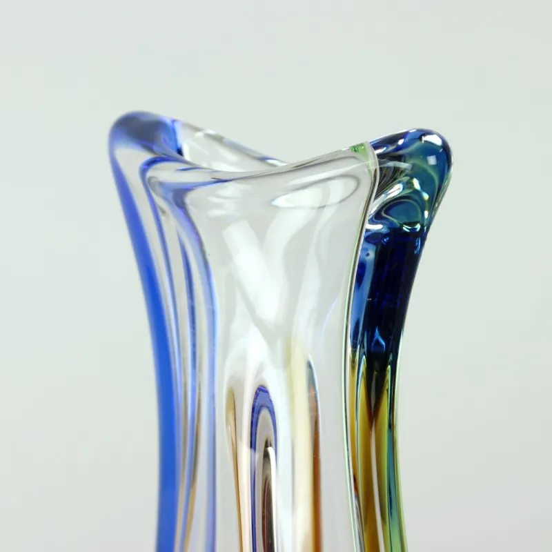 Pamono Art Rhapsody Collection Vase in Glass by Frantisek Zemek for Skrdlovice, Former Czechoslovakia, 1960s> Vases