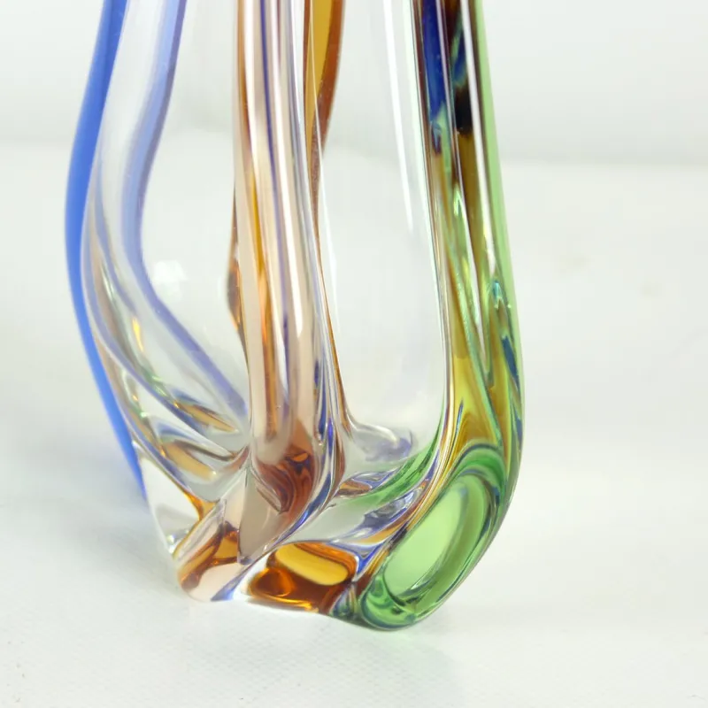 Pamono Art Rhapsody Collection Vase in Glass by Frantisek Zemek for Skrdlovice, Former Czechoslovakia, 1960s> Vases