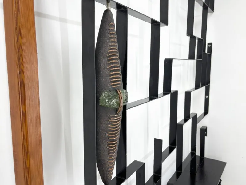 Pamono Art Wall Unit or Room Divider with Sculpture by Jelínek, 1960s> Room Dividers & Screens
