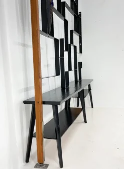 Pamono Art Wall Unit or Room Divider with Sculpture by Jelínek, 1960s><noscript><img width=