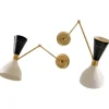Outlet Pamono Articulated Sconce in Brass