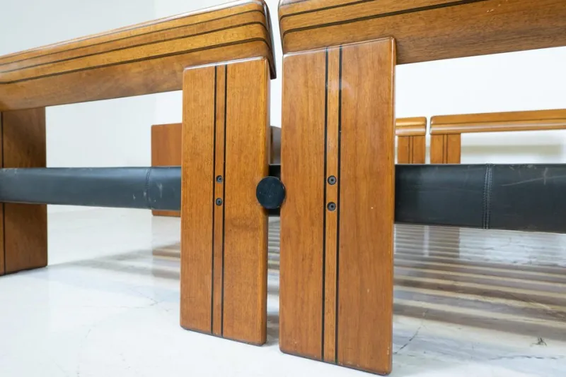 Pamono Artona Bed with Nightstands by Afra and Tobia Scarpa for Maxalto, 1970s, Set of 3> Living Room Sets