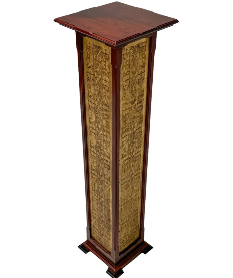 Best Pamono Arts & Crafts Art Nouveau Pedestal by Carel Adolph Lion Cachet, 1890s