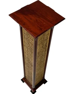 Best Pamono Arts & Crafts Art Nouveau Pedestal by Carel Adolph Lion Cachet, 1890s