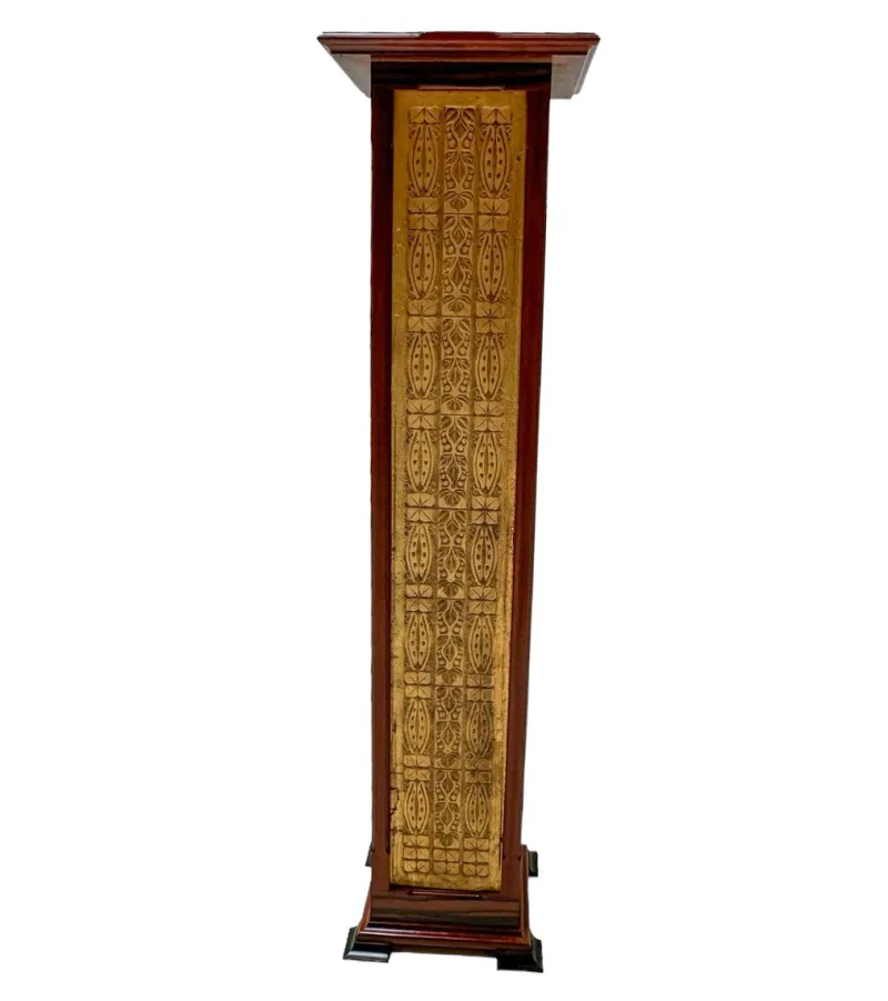 Best Pamono Arts & Crafts Art Nouveau Pedestal by Carel Adolph Lion Cachet, 1890s