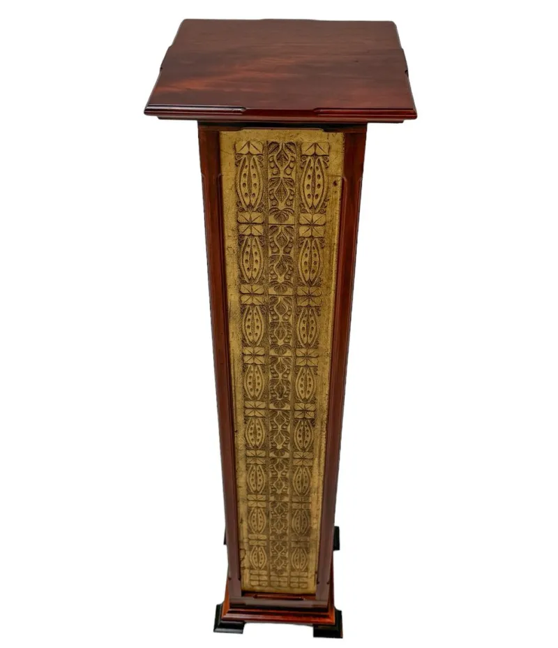 Best Pamono Arts & Crafts Art Nouveau Pedestal by Carel Adolph Lion Cachet, 1890s