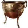 Best Pamono Arts & Crafts Brass Planter attributed to Henry Loveridge, 1880s