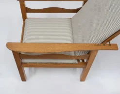 Discount Pamono Arts & Crafts Reclining Chair in Oak by Ambrose Heal for Heals, 1890s