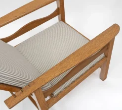 Discount Pamono Arts & Crafts Reclining Chair in Oak by Ambrose Heal for Heals, 1890s