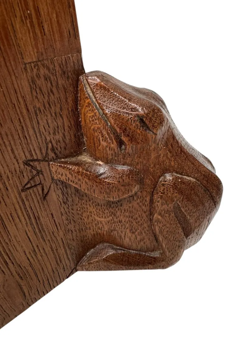 Online Pamono Arts & Crafts Wall Mirror with Hand-Carved Frogs from Kobus De Graaff, 1900s