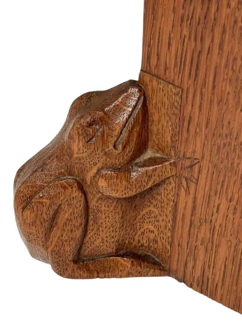 Online Pamono Arts & Crafts Wall Mirror with Hand-Carved Frogs from Kobus De Graaff, 1900s