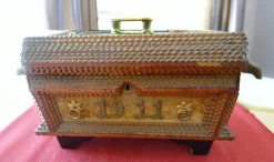 Best Pamono Arts & Crafts Wedding Jewelry Box, 1890s