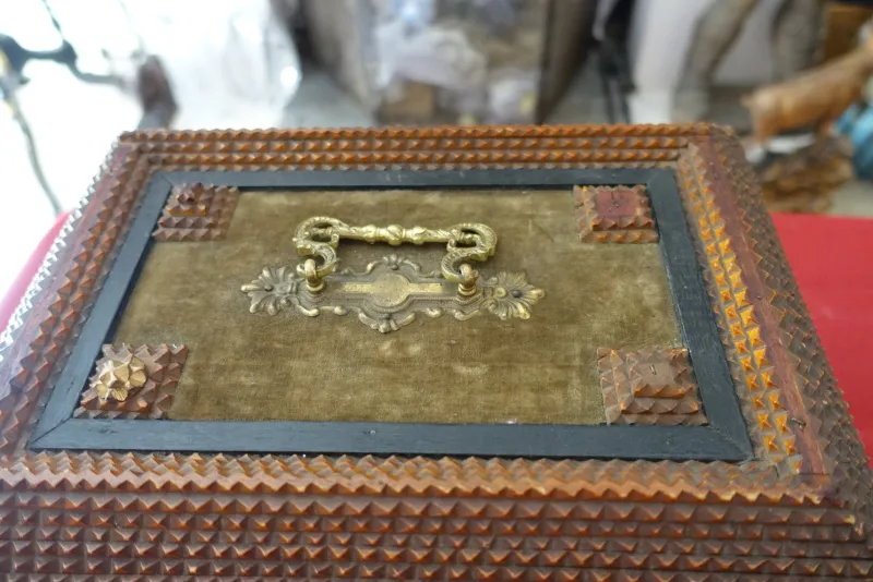 Best Pamono Arts & Crafts Wedding Jewelry Box, 1890s