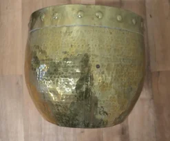 Pamono Arts and Crafts Brass Riveted Jardiniere, 1880s><noscript><img width=