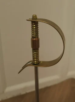 Discount Pamono Arts and Crafts Copper and Brass Sword Poker, 1890s