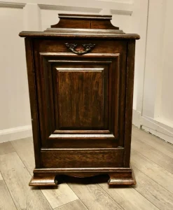 Pamono Arts and Crafts Oak Purdonium Coal Box> Fireplaces And Mantels