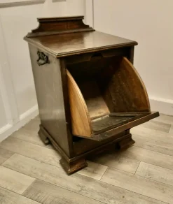 Pamono Arts and Crafts Oak Purdonium Coal Box><noscript><img width=