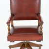 Pamono Arts and Crafts Swivel Desk Chair in Oak, 1920s> Office Chairs