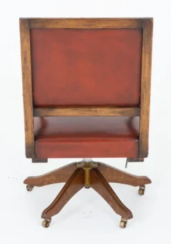 Pamono Arts and Crafts Swivel Desk Chair in Oak, 1920s> Office Chairs