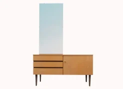 New Pamono Ash Dressing Table with Mirror, 1960s