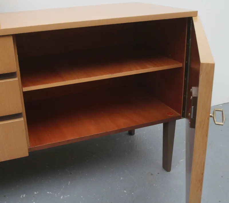 New Pamono Ash Dressing Table with Mirror, 1960s
