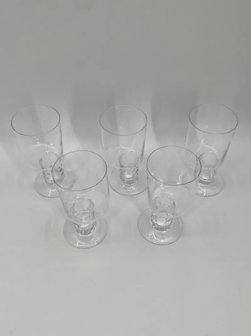 Sale Pamono Asymmetrical Water Glasses in Murano Glass by Carlo Moretti, Italy, 1990s, Set of 5