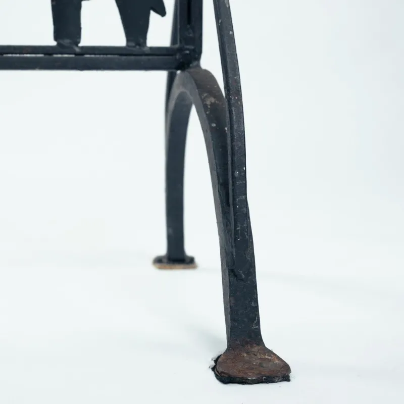 Online Pamono Atelier Marolles Freestanding Room Divider Screen with Animal Motifs in Wrought Iron by Jean Touret