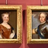 Pamono Atelier of Pierre Gobert, Louis XV King of France & Maria Leszczynska, 18th Century, Oil on Canvases, Framed, Set of 2> Old Masters