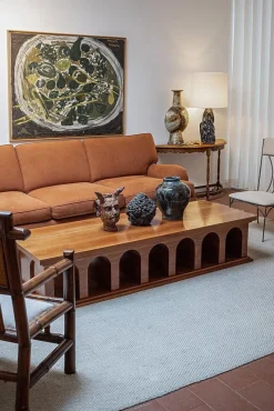 New Pamono Athens Mahogany Rectangular Coffee Table by Barracuda Interiors