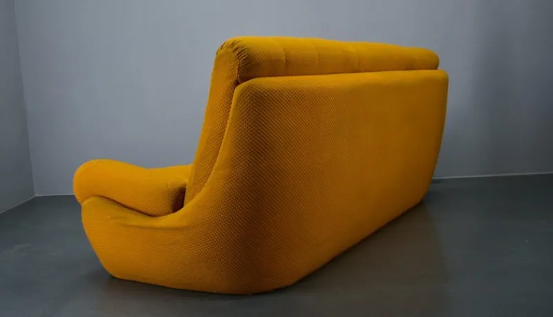 Pamono Atlantis Three-Seater Sofa in Yellow, 1960s> Couches & Sofas